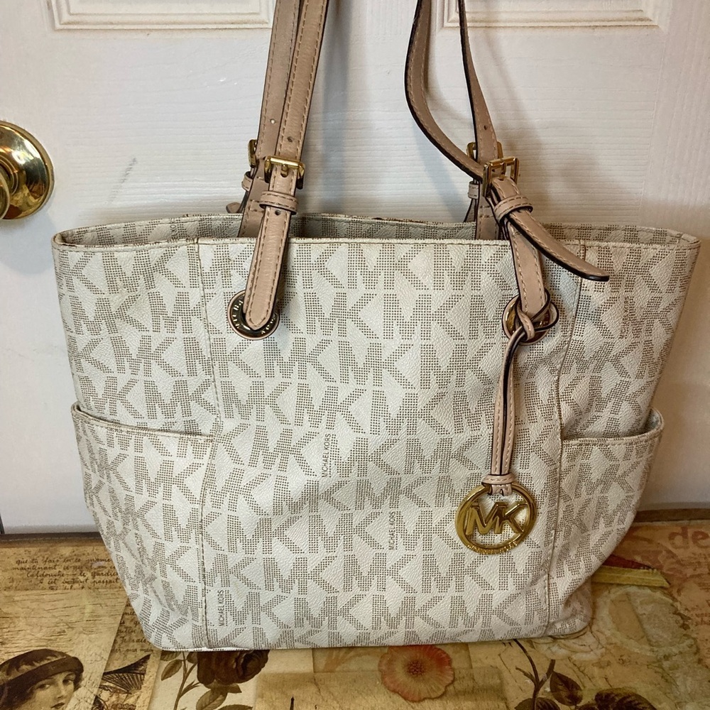 MK MICHAEL KORS Jet set 12x11 tote satchel SHOULDERBag - Picture 9 of 11